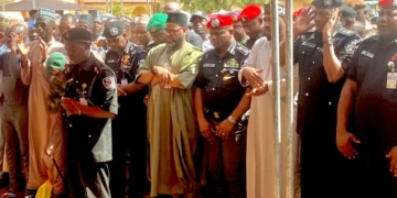 IGP Disu Attends Funeral Prayer For 3 Slain Police Officers Killed By IED In Zamfara