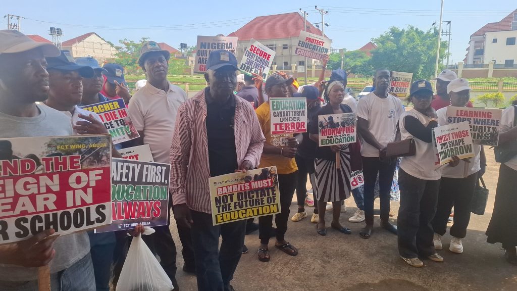 Abductions: Teachers Protest In Abuja, Demand Urgent Protection For Schools