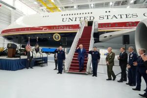 Trump Unveils Qatar-Gifted Air Force One As Temporary Presidential Jet