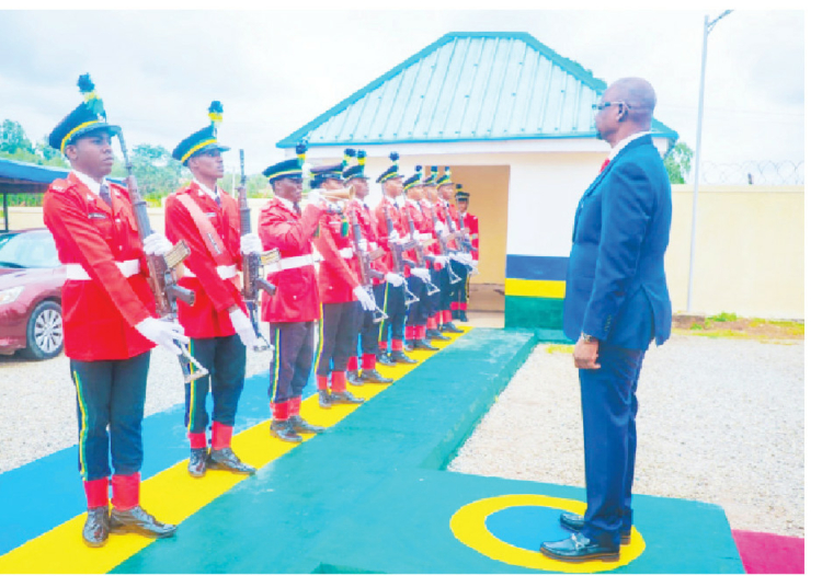 Gov Sule Urges Nasarawa Police To Uphold Neutrality, Assures Officers On State Police Plan 1 Governor Abdullahi Sule taking a guard of honour at the State Police Command