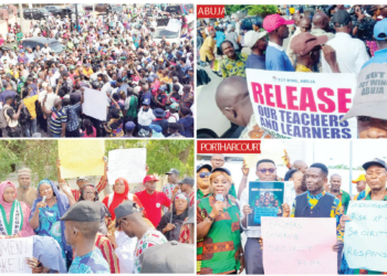 OYO, BORNO SCHOOL ABDUCTIONS: Teachers Protest Nationwide As CAN Seeks State Of Emergency On Insecurity