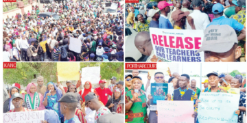 OYO, BORNO SCHOOL ABDUCTIONS: Teachers Protest Nationwide As CAN Seeks State Of Emergency On Insecurity