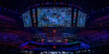 Dota 2 Value Betting Trends and Opportunities in 2026 2 Dota 2 championship arena filled with fans during a live esports tournament