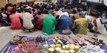 Lagos Police Recover 250 Cartridges, Arrest 147 In Multi-Location Raid 2 Lagos Police Recover 250 Cartridges, Arrest 147 In Multi-Location Raid