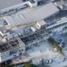 An aerial view shows the damaged Aeon Mall shopping centre after an explosion which occured after an earthquake with a preliminary magnitude of 7.1 struck Japan's southern Kumamoto prefecture, on Tuesday. Kyodo/Reuters