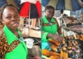 Nigerian Woman Sparks Buzz After Claiming She Earns ₦2.5 Million Selling Roasted Corn.