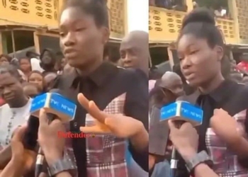 A student of Osun State University (UNIOSUN), identified simply as Ademola, Photo by OsunDefenderNG