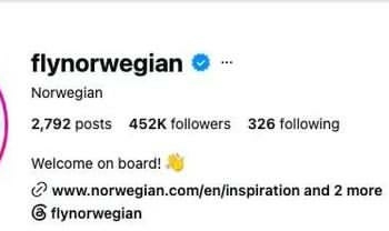 Norwegian Air Renames Instagram Account ‘British Airways’ After Losing Friendly World Cup Bet
