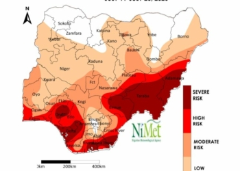 JUST-IN: NiMet Raises Fresh Flood Alarm For Bauchi, Adamawa, Benue, 23 Other States