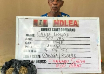 NDLEA Arrests 80-Year-Old Man For Alleged Drug Dealing In Rivers