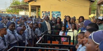 Filmmaker Sandra Bremaud, Angel Ayoka Improve Learning Conditions With School Equipment Donation 2 Filmmaker Sandra Bremaud, Angel Ayoka Improve Learning Conditions With School Equipment Donation