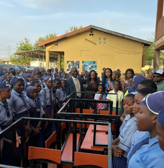 Filmmaker Sandra Bremaud, Angel Ayoka Improve Learning Conditions With School Equipment Donation 1 IMG 20260723 WA0040