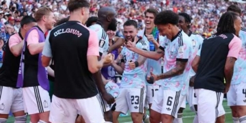 Belgian Players Mock Trump Celebration After 4-1 World Cup Demolition of USA 2 Belgian Players Mock Trump Celebration After 4-1 World Cup Demolition of USA