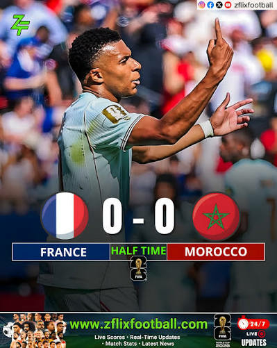 Mbappé Misses Penalty As Morocco Hold France At Half-Time 1 IMG 0856