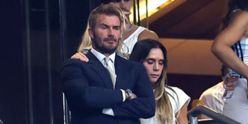 Heartbroken Beckham Comforted By Wife Victoria As England’s World Cup Dream Ends 2 Heartbroken Beckham Comforted By Wife Victoria As England’s World Cup Dream Ends