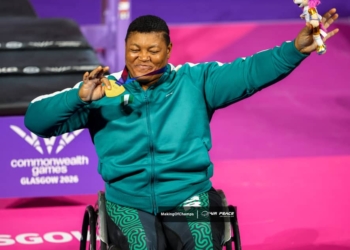Oluwafemiayo Smashes World Record Twice To Win Heavyweight Gold In Glasgow