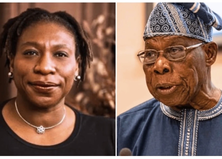 Former President Of Nigeria, Olusegun Obasanjo And His Daughter, Iyabo Obasanjo