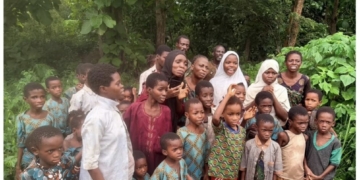 The Rescued Pupils And Teachers. Photo Source: Bayo Onanuga