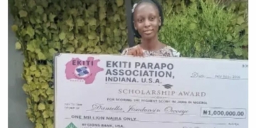 2026 UTME Highest Scorer Receives ₦1m Scholarship 2 Photo Credit: Owoeye Daniella