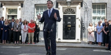 Zelensky, World Leaders Congratulate Andy Burnham After Becoming UK Prime Minister 2 Britain’s Newly Appointed Prime Minister Andy Burnham Outside 10, Downing Street. July 20, 2026. REUTERS
