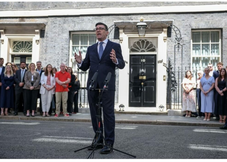 Zelensky, World Leaders Congratulate Andy Burnham After Becoming UK Prime Minister 1 Britain’s Newly Appointed Prime Minister Andy Burnham Outside 10, Downing Street. July 20, 2026. REUTERS