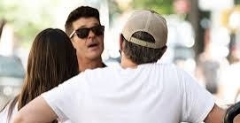 Leonardo DiCaprio and Girlfriend Vittoria Ceretti Spotted Catching Up With Robin Thicke in New York