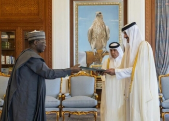 Ex-INEC Chair Yakubu Presents Credence Letters To Qatar’s Amir, Reaffirms Stronger Bilateral Ties