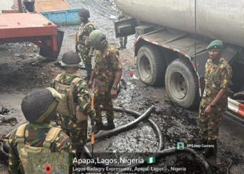 Army Arrests 6 Suspected Oil Bunkerers, Dismantles Illegal Bunkering Site In Lagos