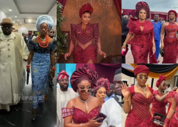 Guests Get Exclusive Treatment At Wedding Of Soso Soberekon In Warri 1 Mercy Eke Iyabo Ojo at Soso Soberekon wedding 1200x800 1