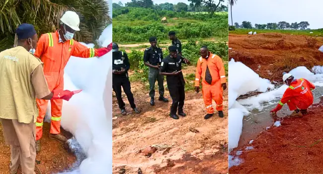 NESREA Probes Suspected Chemical Spill On Kaduna–Abuja Expressway 1 NESREA Probes Suspected Chemical Spill On Kaduna–Abuja Expressway