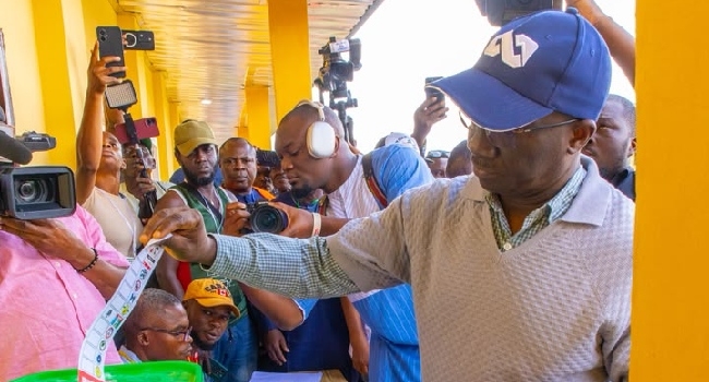 Massive Turnout In Edo LG Polls As Okpebholo Hails Exercise 1 Okpebholo at Edo LG elections