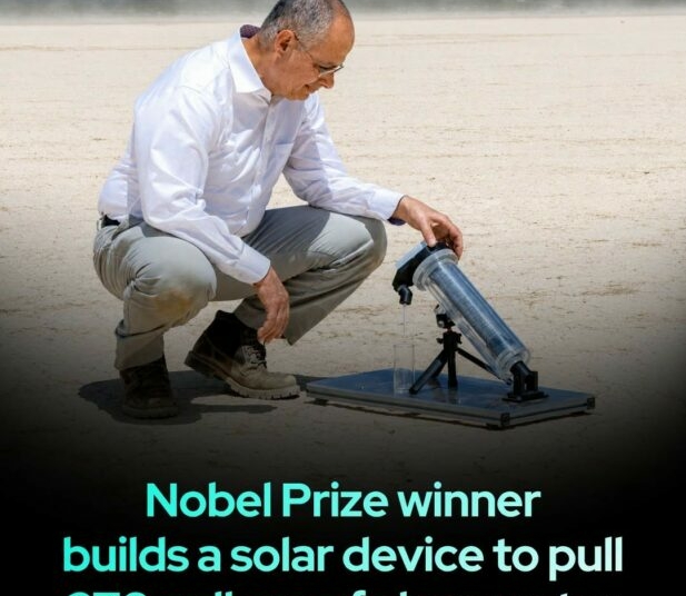 Refugee-Turned Nobel Winner Invents Machine That Pulls Drinking Water From Thin Air 1 Credit: Atoco
