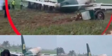 JUST-IN: 68 Passengers Escape As Enugu Air Aircraft Crash-Lands In Benin 2 JUST-IN: 68 Passengers Escape As Enugu Air Aircraft Crash-Lands In Benin
