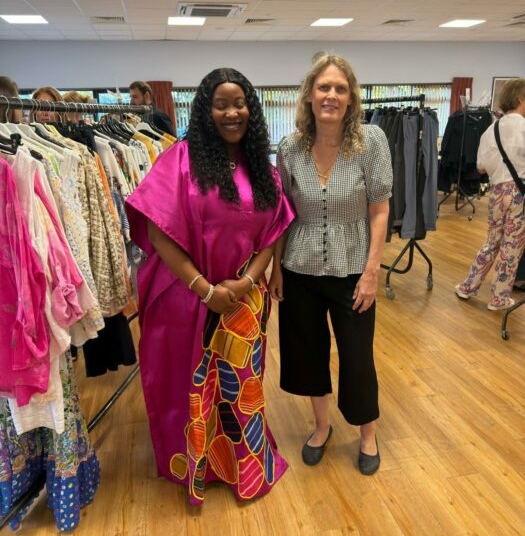 The Visionary Behind House of Chennies: How Ojochenemi Patricia Ebikwo Is Redefining Global Fashion 1 The Chief Executive Officer/Creative Director, House of Chennies
(HOC), Ojochenemi Patricia Ebikwo, with the co-founder, Off Street NN
CIC, Jane Capps at the SOS House of Charity Fashion Show in
Northampton, United Kingdom.