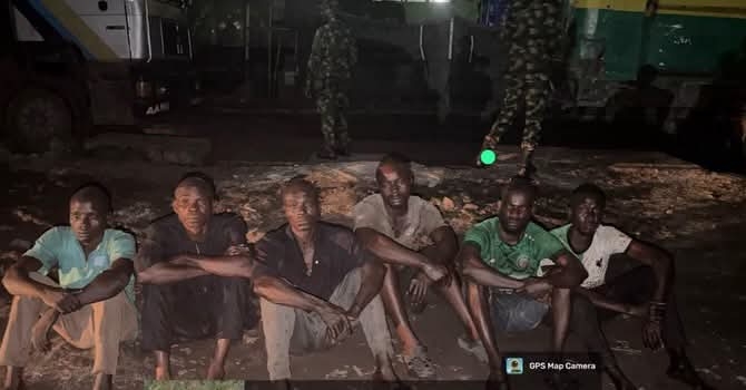 Troops Dismantle Suspected Illegal Bunkering Site, Arrest 6 In Lagos 1 Troops Dismantle Suspected Illegal Bunkering Site, Arrest Six in Lagos