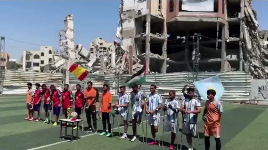 Palestinian Amputee Footballers Stage Symbolic World Cup Final In War-Ravaged Gaza
