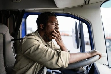 Passenger Left Shocked After Allegedly Spotting Commercial Driver Asleep Behind The Wheel 1 dri