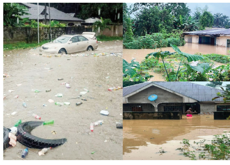 How Blocked Drains, Indiscriminate Waste Dumping Fuel Deaths, Worsening Nigeria's Flood Crisis 1 Refuse dumped into drainage channels blocks the free flow of water, leading to flooding during rainfall.