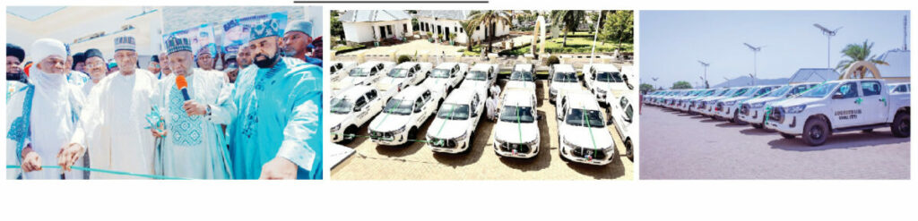 Governor Inuwa Swears in Council Chairmen, Reaffirms Commitment To Grassroots Development 2 gombe lcda vehicles