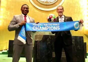 Amokachi Embraces UN Role, Intensifies Fight for Youth Mental Health Through Sport