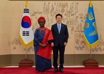 Nigeria’s  Ambassador To South Korea Presents Letter Of Credence To Lee Jae Myung