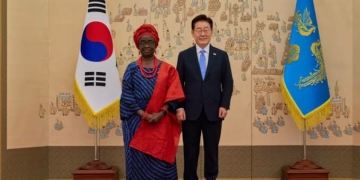 Nigeria’s Ambassador To South Korea Presents Letter Of Credence To Lee Jae Myung 2 Nigeria’s Ambassador To South Korea Presents Letter Of Credence To Lee Jae Myung