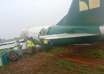 NSIB Begins Probe As Enugu Air Skids Off Runway At Benin Airport 