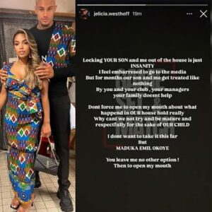 Dutch Model Jelicia Westhoff Calls Out Maduka Okoye Over Alleged Assault, Domestic Neglect 2 images 32
