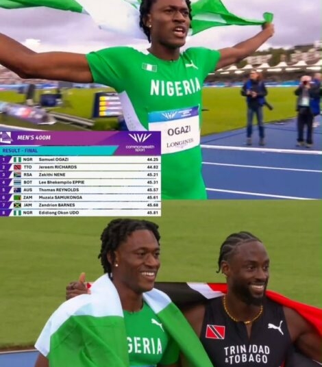Breaking: Team Nigeria’s Ogazi Lights Up Glasgow With Sensational Commonwealth 400m Gold 1 5e31cb79 e0cb 4fda 93b5 e2c946911802