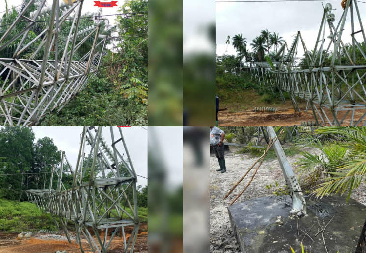 Five Towers On Ikot Abasi–eket 132kv Line Collapsed After Severe Vandalism 1 6a7efc440f0b4d8a9ad