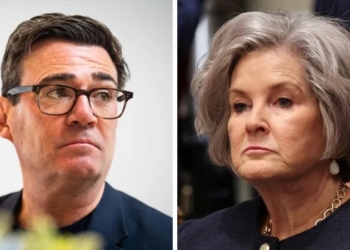 Messages were reportedly exchanged between UK Prime Minister Andy Burnham (left) and White House Chief of Staff Susie Wiles. Photo Credit: PA Media/ Getty Images