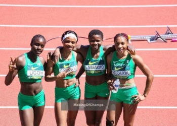 Oregon 2026: Team Nigeria Book Women’s 4x100m, 4x400m Relay Finals