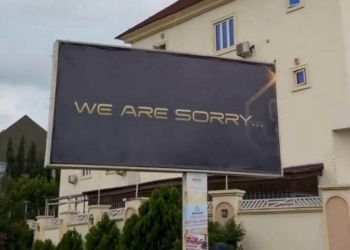 ‘We Are Sorry’: Mysterious Billboards Spark Speculation Across Abuja