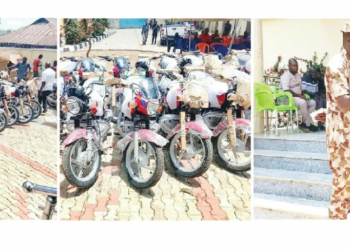 Fintiri Donates 40 Motorcycles To Security Personnel In Hong